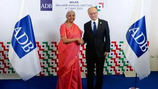 Union Finance Minister Nirmala Sitharaman met Asian Development Bank (ADB) President Masato Kanda Union Finance Minister Nirmala Sitharaman met Asian Development Bank (ADB) President Masato Kanda