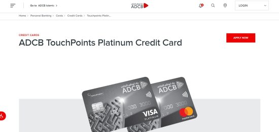 ADCB TouchPoints Platinum Credit Card
