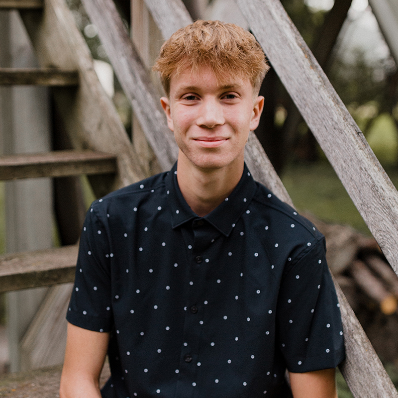 Daniel Hobbie, one of First National Bank's 2025 scholarship winners.