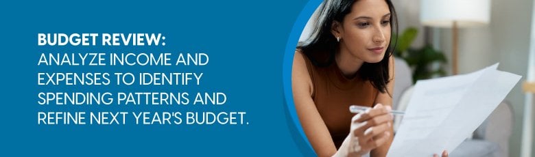 Review your annual budget