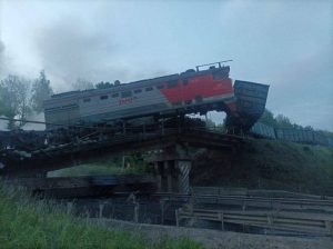 Bridge collapses in Russia's Kursk region...