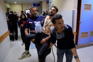 Israeli attack near aid delivery point...