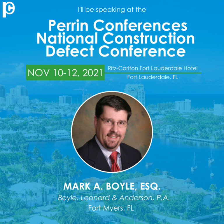 2021 PERRIN CONFERENCES, NATIONAL CONSTRUCTION DEFECT...