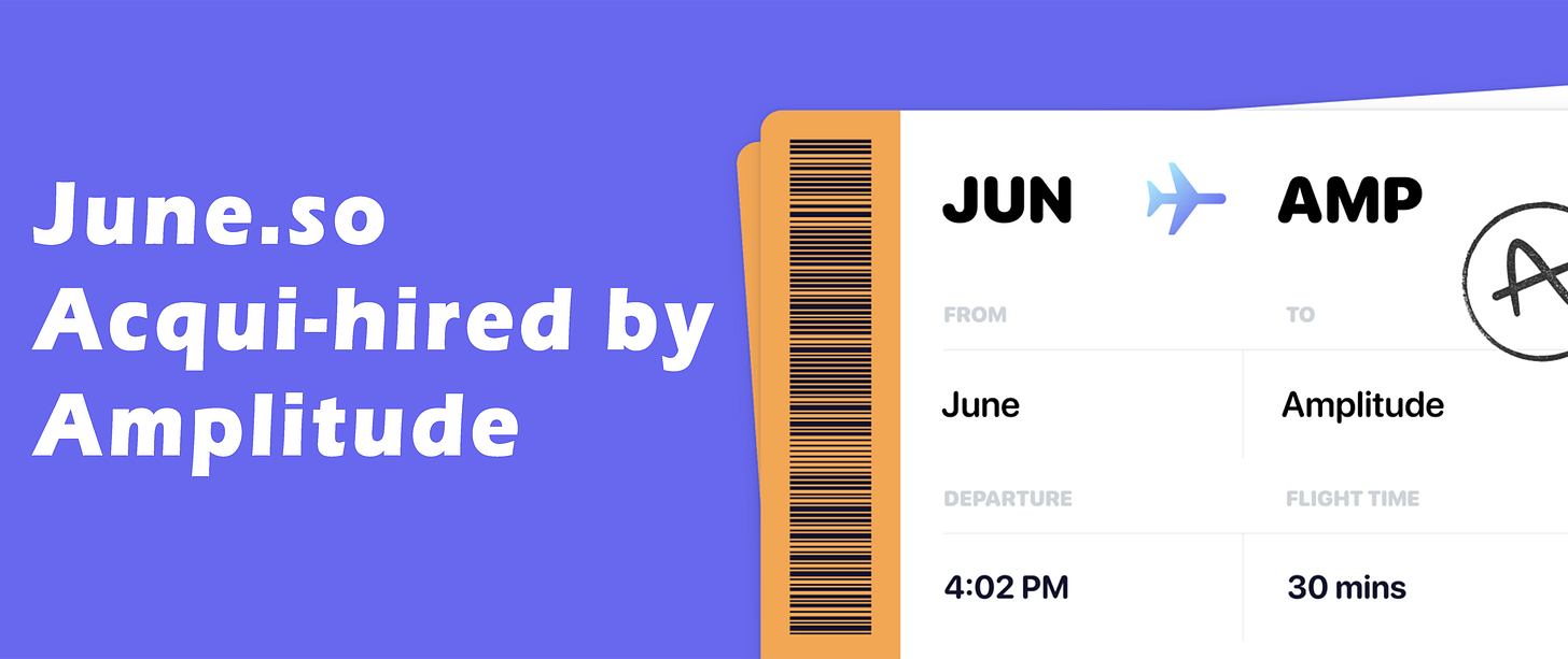 Why is June.so joining Amplitude? and...